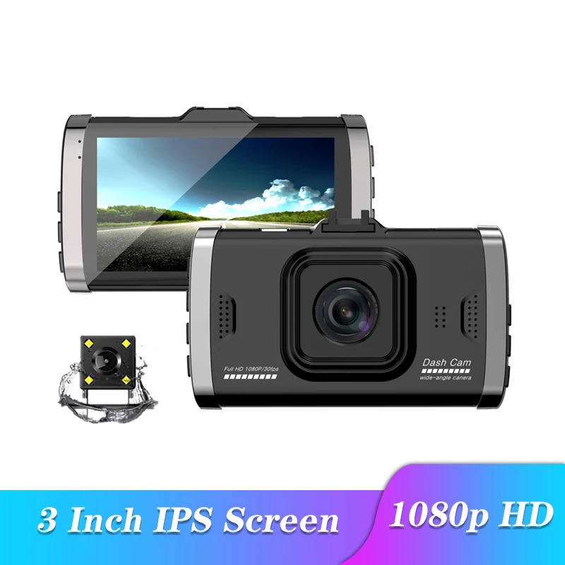 HD Car Rear View Camera Dual lens DVR Dash Cam Recorder Mirror Reverse Video USB Monitoring Parking Image | Автомобили и
