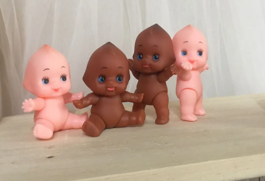 2 шт./партия кукла-ангел пластиковая для свадьбы 5 см стоящая ползания молитвенная