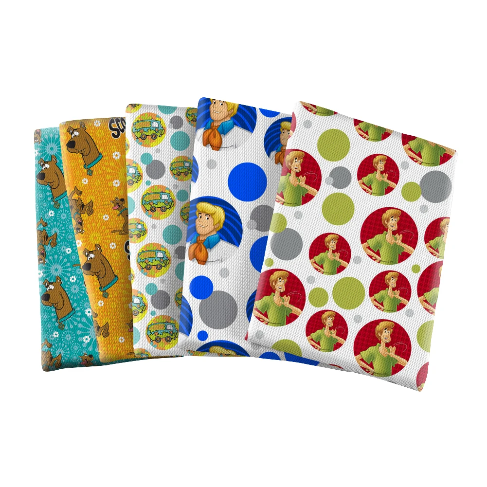 

Cartoon Patchwork Printed Polyester Bubble Fabric American Animation Pattern DIY Handmadede 50*145cm