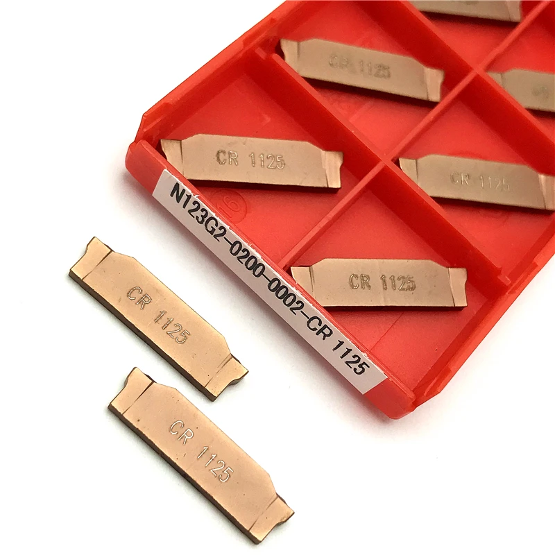 

10 шт. высококачественный металл N123G2 0200 002 TF4225 CR1125 цементированный карбид токарный станок с ЧПУ режущее лезвие N 123G2