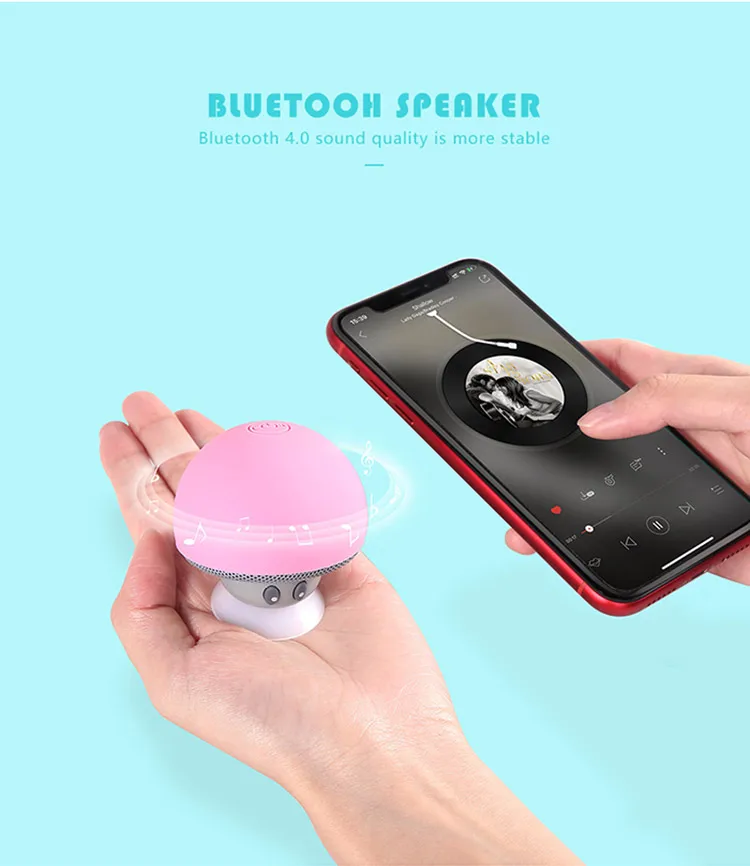 Беспроводная Bluetooth-Колонка KISSCASE компактная мини-колонка сабвуфер для Samsung S8 Huawei