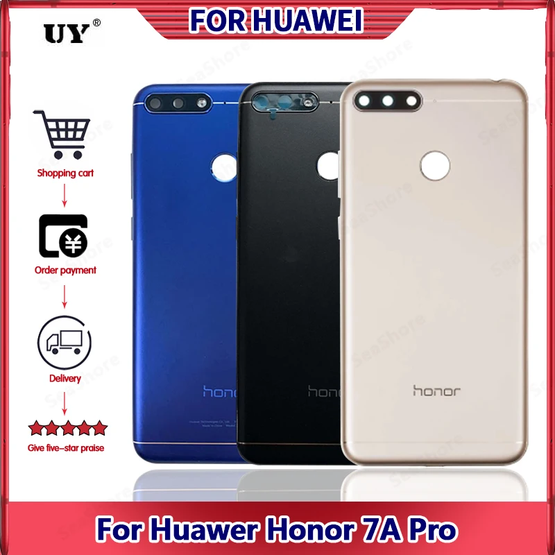 

For Original Huawei Honor 7A Battery Cover For Honor 7A Rear Glass Shell For 7A Back Cover For Phone DIY Replace New Color Shell
