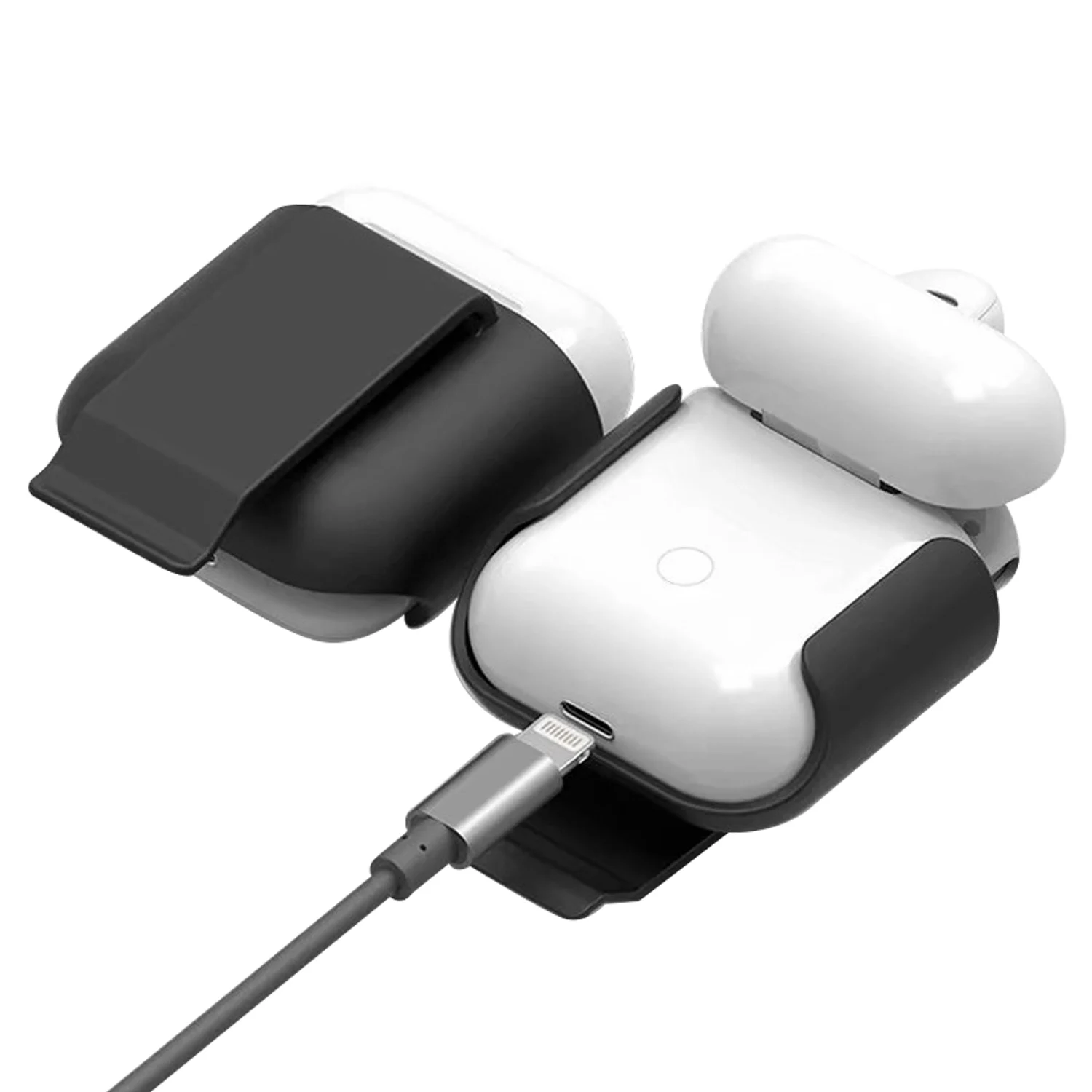 Besegad ультра легкий силиконовый чехол для наушников кронштейн зажим ремня