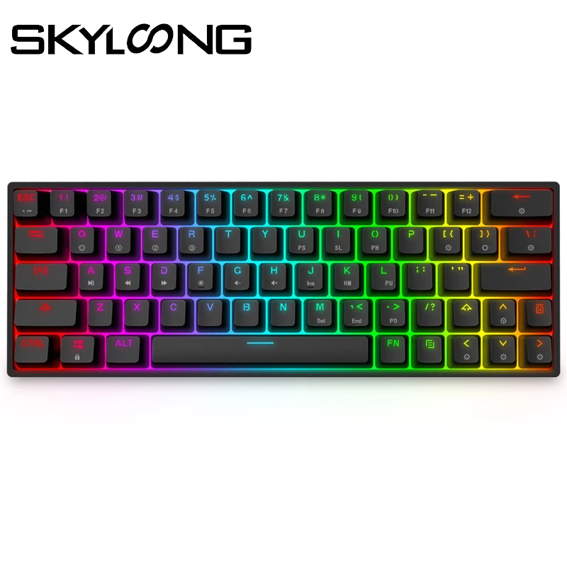 Клавиатура SKYLOONG GK64 для ПК/WIN, механическая, оптическая, с программируемой подсветкой, с ABS-подсветкой