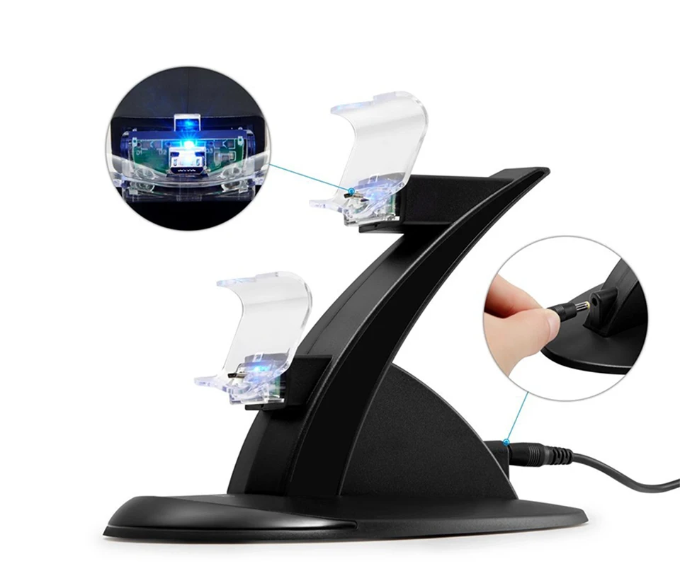 Аксессуары для PS4 зарядная подставка Dualshock 4 Micro USB зарядное устройство геймпада