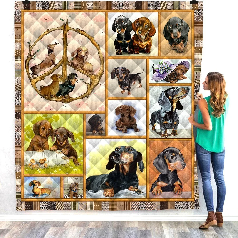 Домашний чехол для дивана с принтом из аниме корги Лабрадора мягкое одеяло