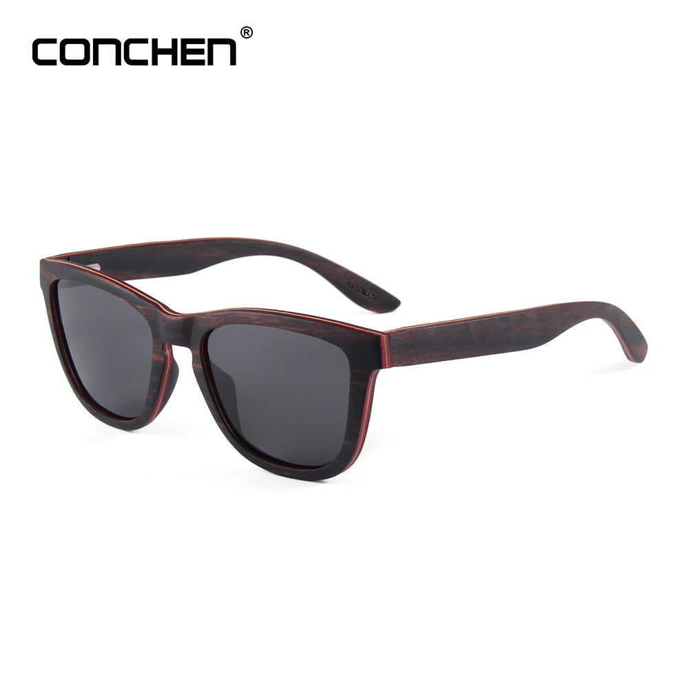 Очки солнцезащитные CONCHEN мужские/женские бамбуковые ретро-очки модные брендовые