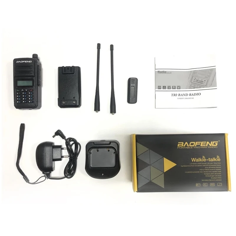 2021 BaoFeng IP66 Waterproof S5 Plus Walkie Talkie BF X3 Plus High Power Long Range Tri-Band Ham CB Radio HF Transceiver