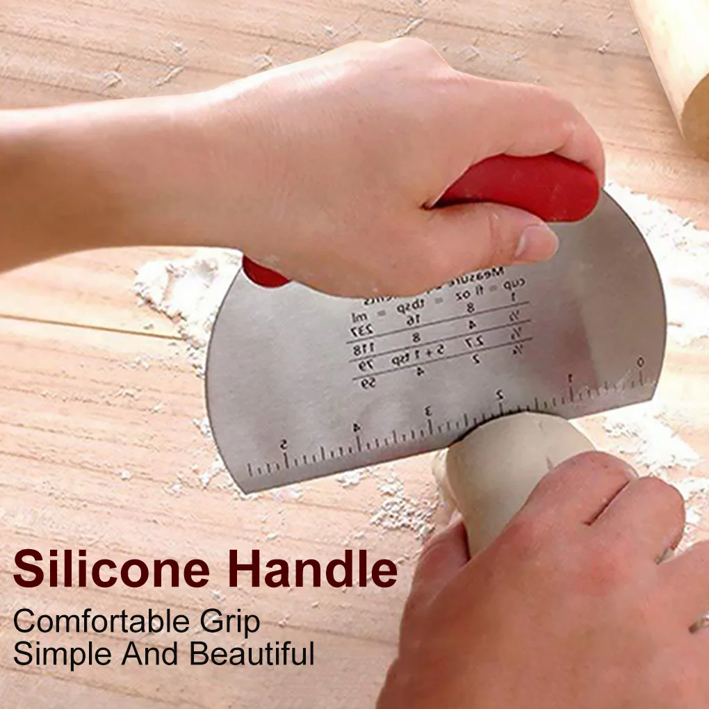 Скребок для теста из нержавеющей стали резак муки и измельчитель высокопрочный