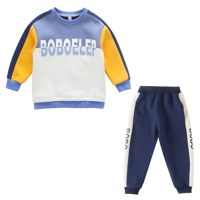 

2021 Scoop Spring Autumn Boys Clothing SuitsSweatshirts+ Pants2pcs/Set Kids School Outdoor Outfits Teenager Sport Tracksuit Hi