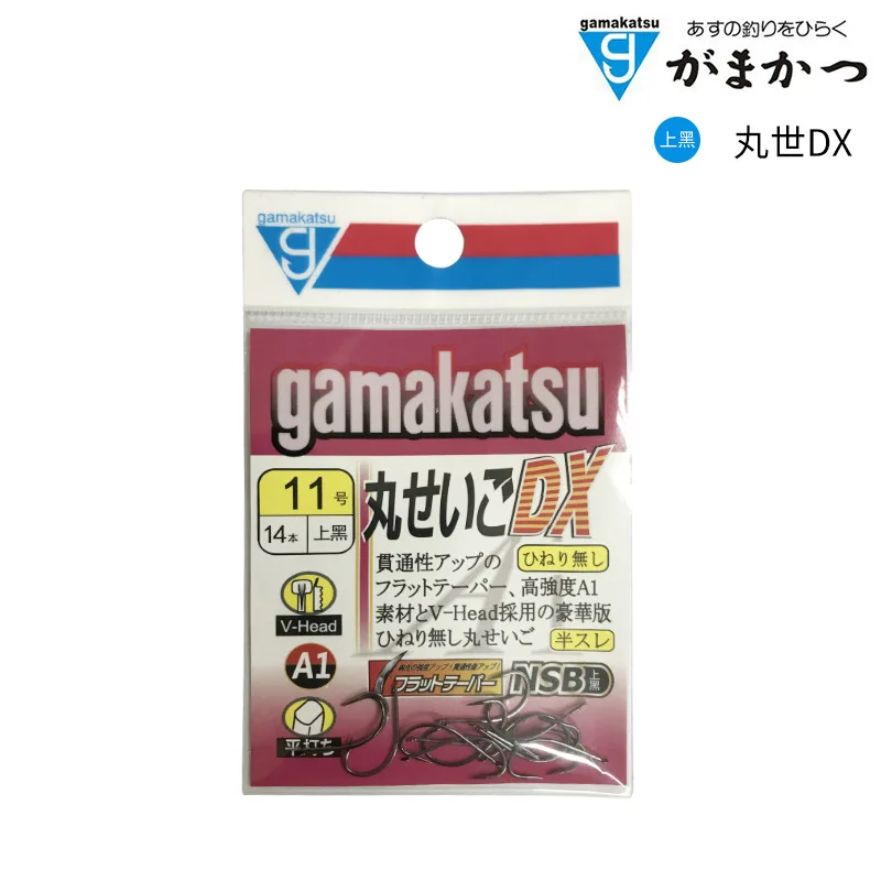 

gamakatsu Gamma Kaz Hook Maruyo DX Upper Black High Strength Half Barbed Hook