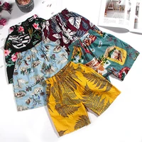 childrens printed beach pants boys loose cotton shorts pants children summer new swimming trousers