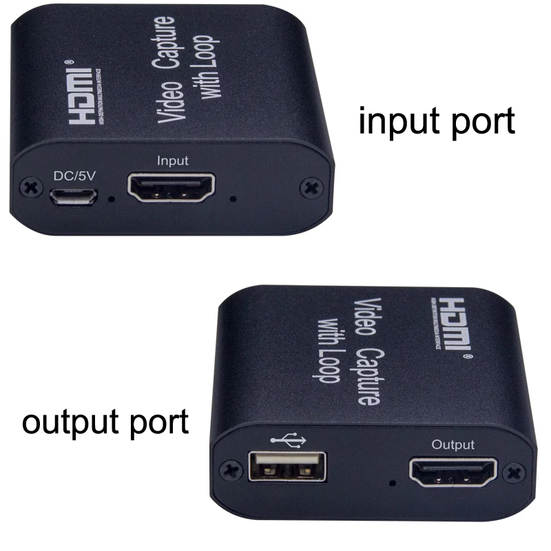 Совместимая с HDMI карта захвата видео Захват 4K 1080P USB 2 0 + выход петли для телефона PS4