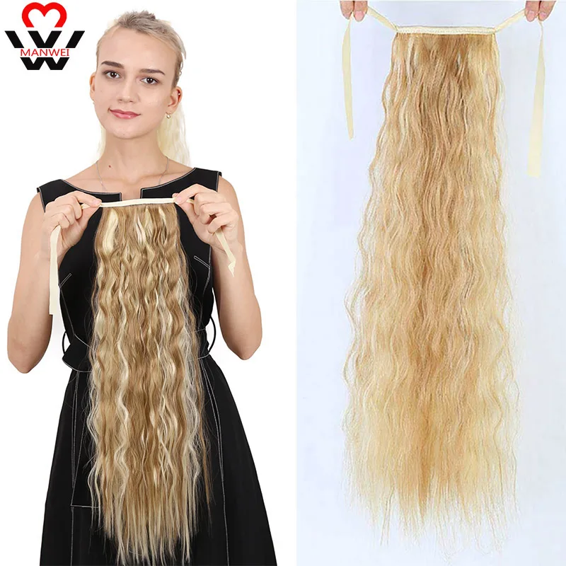 Женский волнистый конский хвост MANWEI синтетический обруч волшебная паста