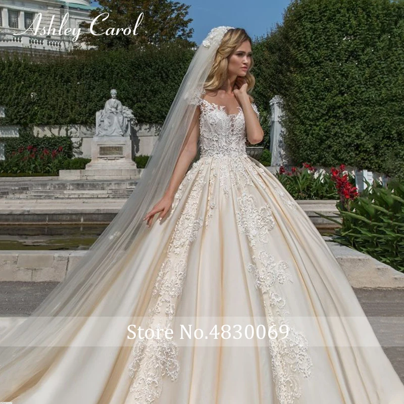 MarryingHoney a linha vestidos de casamento 2020 querida luxo frisado apliques botão princesa noiva catedral vestidos de noiva