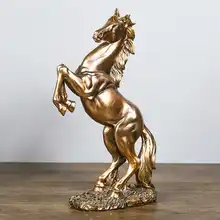 Ретро фигурки лошадей статуя фэншуй животных скульптура из