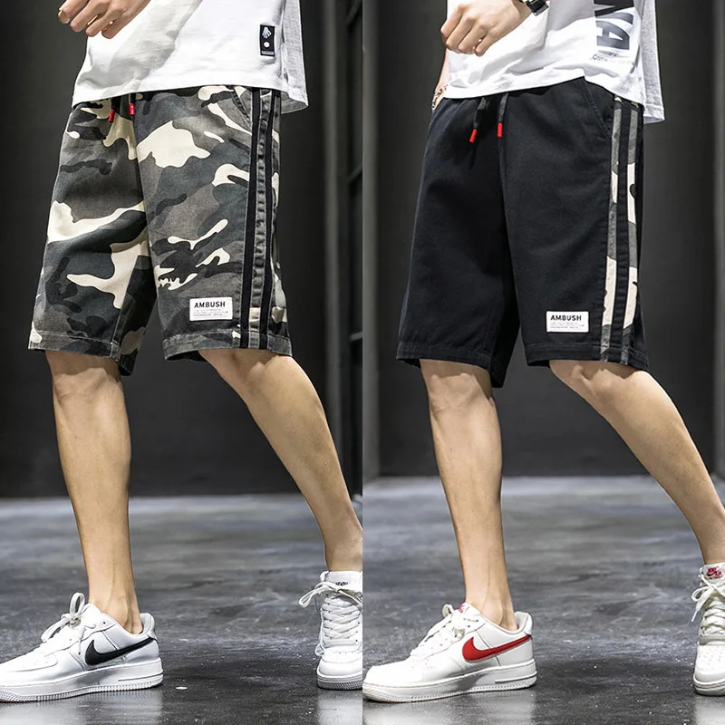 

Camouflage shorts men's summer thin fashion brand loose camouflage Capris beach men's pants sports casual shorts men's