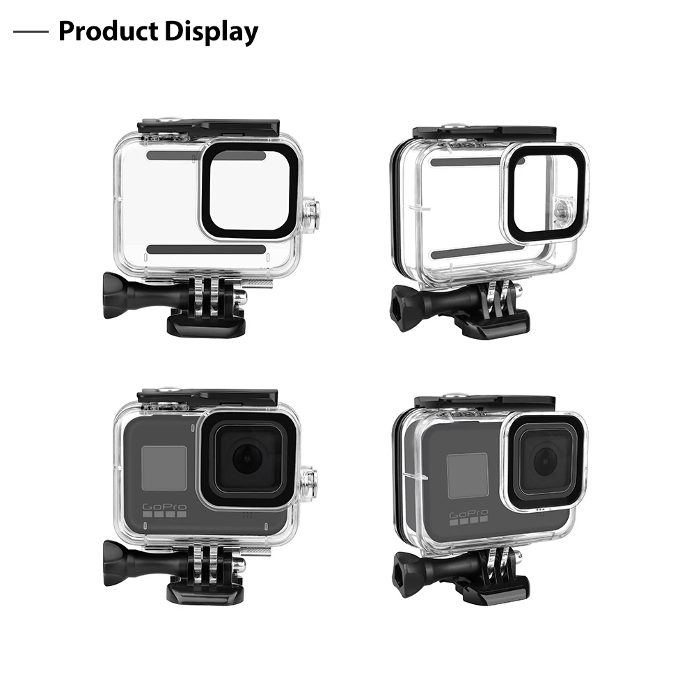Черный водонепроницаемый чехол Vamson для GoPro Hero 8 45 м защитный дайвинга камеры Go Pro