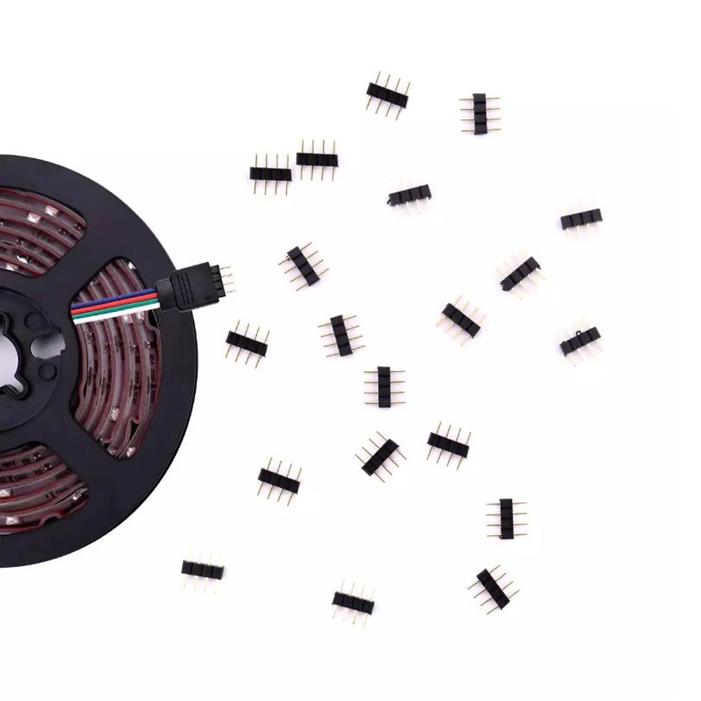 4pin 5pin 6pin LED RGB CCT RGBW Strip Connector Male Female plug socket connecting Cable Wire for 5050 Led light | Обустройство дома