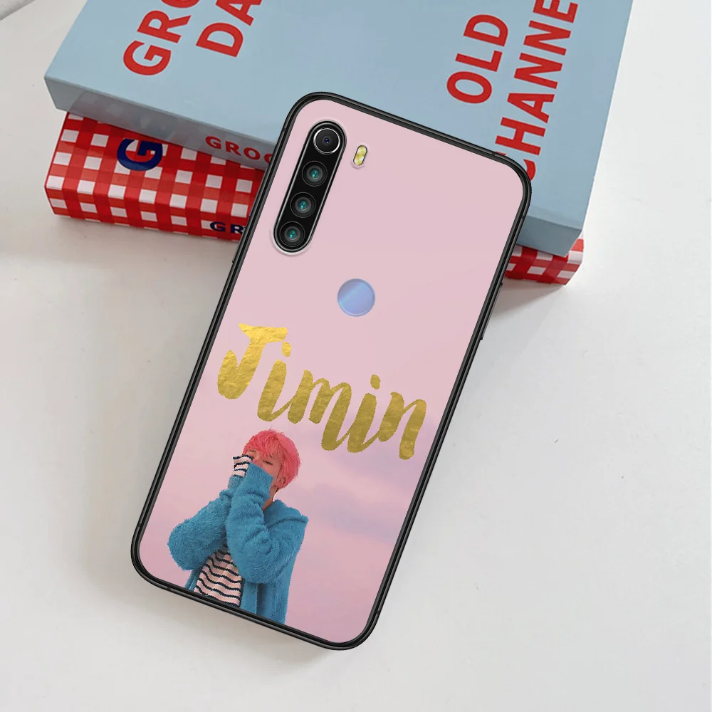 

Bangtan Boys JiMin KPOP Phone Case For Xiaomi Redmi Note 7 8 8T 9 9S 4X 7 7A 9A K30 Pro Ultra black Prime Painting Back Trend