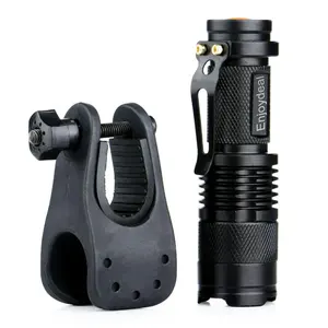 Q5 светодиодный фонарь с регулируемым фокусом портативный светодиодный фонарь AA 14500 фонарь с зажимом для велосипеда