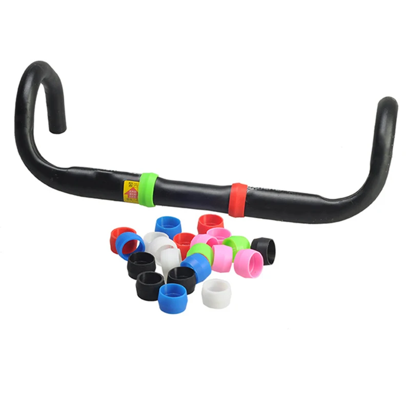

2x Mountain Bike Fixing Ring Handlebar Silicone Strap Loop Closure Cycling Parts