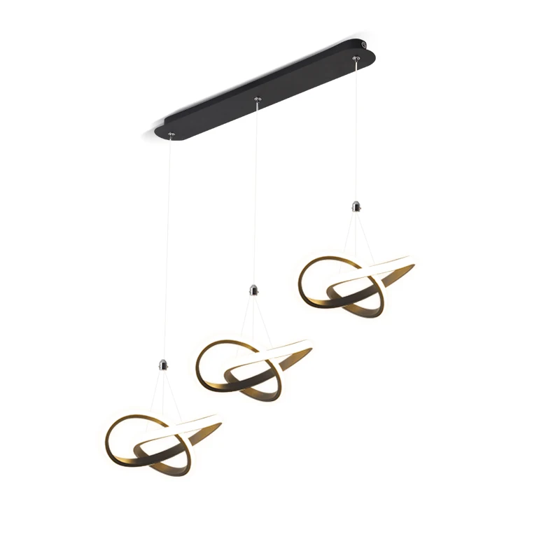Nordic Modern led Chandelier for dinning room bedside Bar home deco fixtures 90-260V Black/White Color Free Shipping | Лампы и