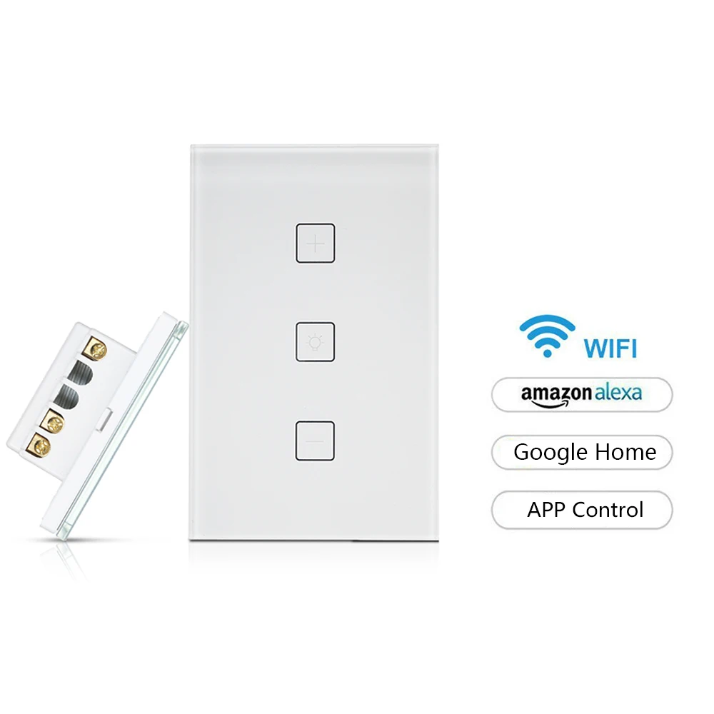 Горячая новинка Smart Touch US/EU стеклянный выключатель света беспроводной Wifi
