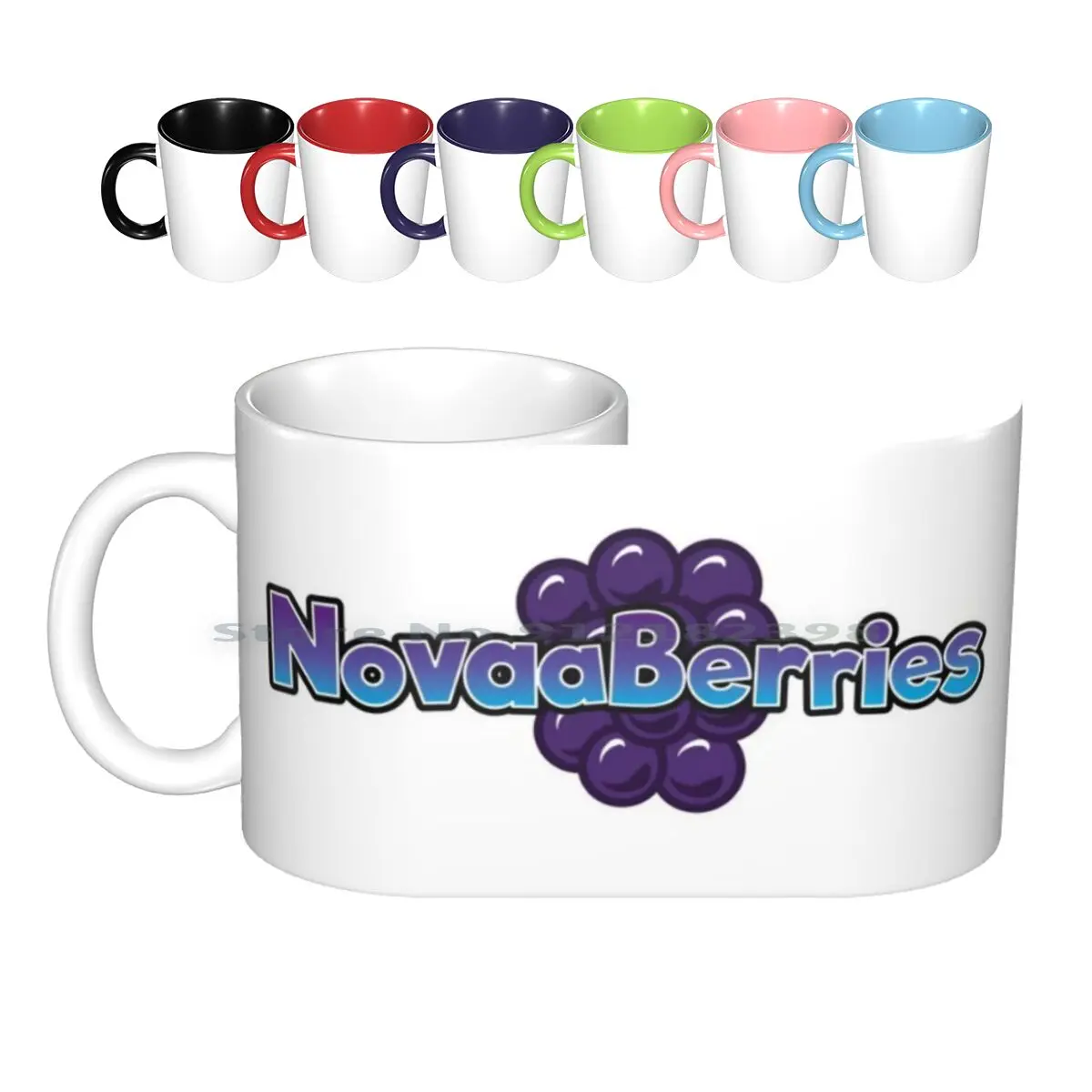 

Novaaberries Ceramic Mugs Coffee Cups Milk Tea Mug Streamer Twitch Novaaberries Creative Trending Vintage Gift Bottle Cup