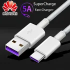USB 3. 0 5A Сверхбыстрый зарядный кабель 3,1. 52 м оригинальный Huawei USB C кабель передачи данных для P40 P30 P20 Pro Mate 20X30 Pro Honor V20 V30