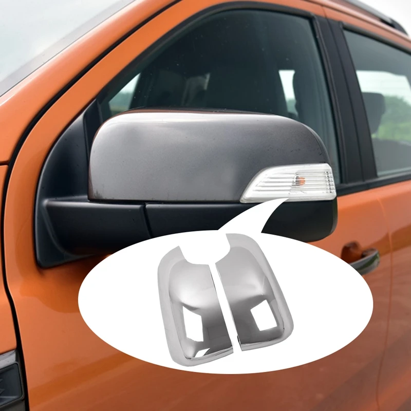 Топ!-для Ford Ranger / Everest 2012-2020 ABS хром зеркало заднего вида корпус крышка-крышка