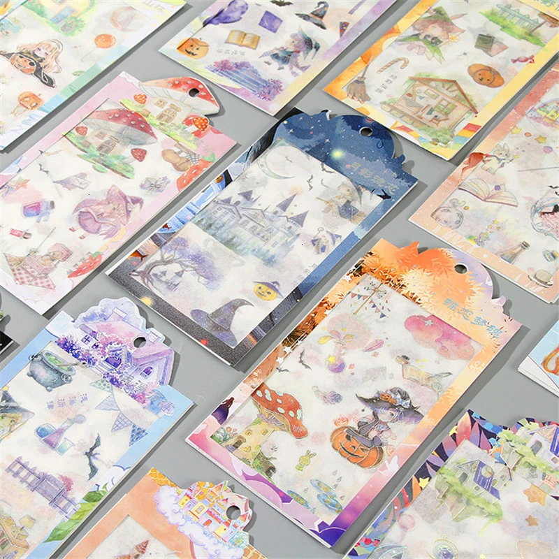 Креативные наклейки на Хэллоуин Сумка наклейка с милым рисунком DIY Украшение