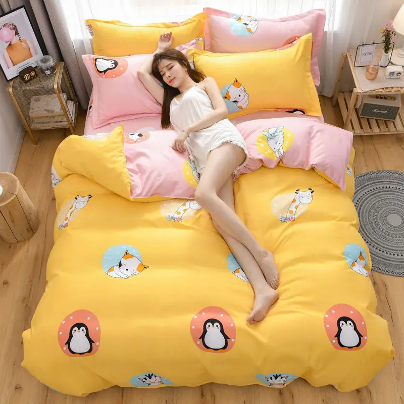 

Europe Bedding Sets Home Textile Floral Pattern Bedclothes Duvet Cover Pillowcase Bed Sheets