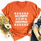 Женская Винтажная футболка в стиле Хэллоуин
