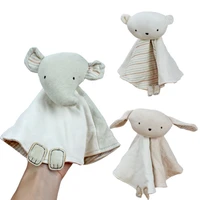 baby soother appease towel bib soft cotton animal sleeping doll teether infants comfort sleeping nursing cuddling toys