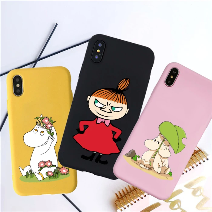 Cute Moomin TPU candy Soft Phone Case For huawei p30 pro p30 lite p20 pro p10 mate 20 p10 lite honor 9 lite