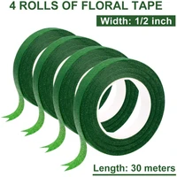 2 tapes floral tapes green for bouquet stem wrap and florist craft projects decorations 12 wide 30 yard green florist tape