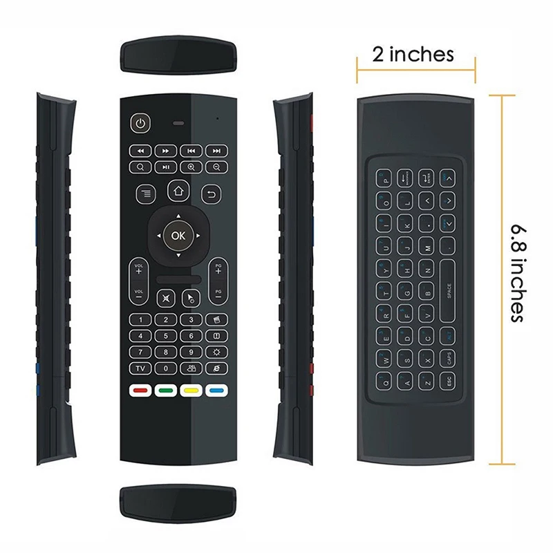 MX3 Backlit Air Mouse Smart Voice Remote Control 2.4G RF Wireless Keyboard For Android TV Box | Электроника