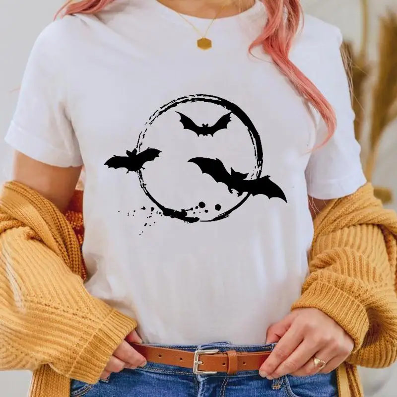 

Halloween Watercolor New Style 90s Fall Autumn Thanksgiving Women T Top Print Female Tee Shirt Cartoon Fashion Graphic T-Shirts