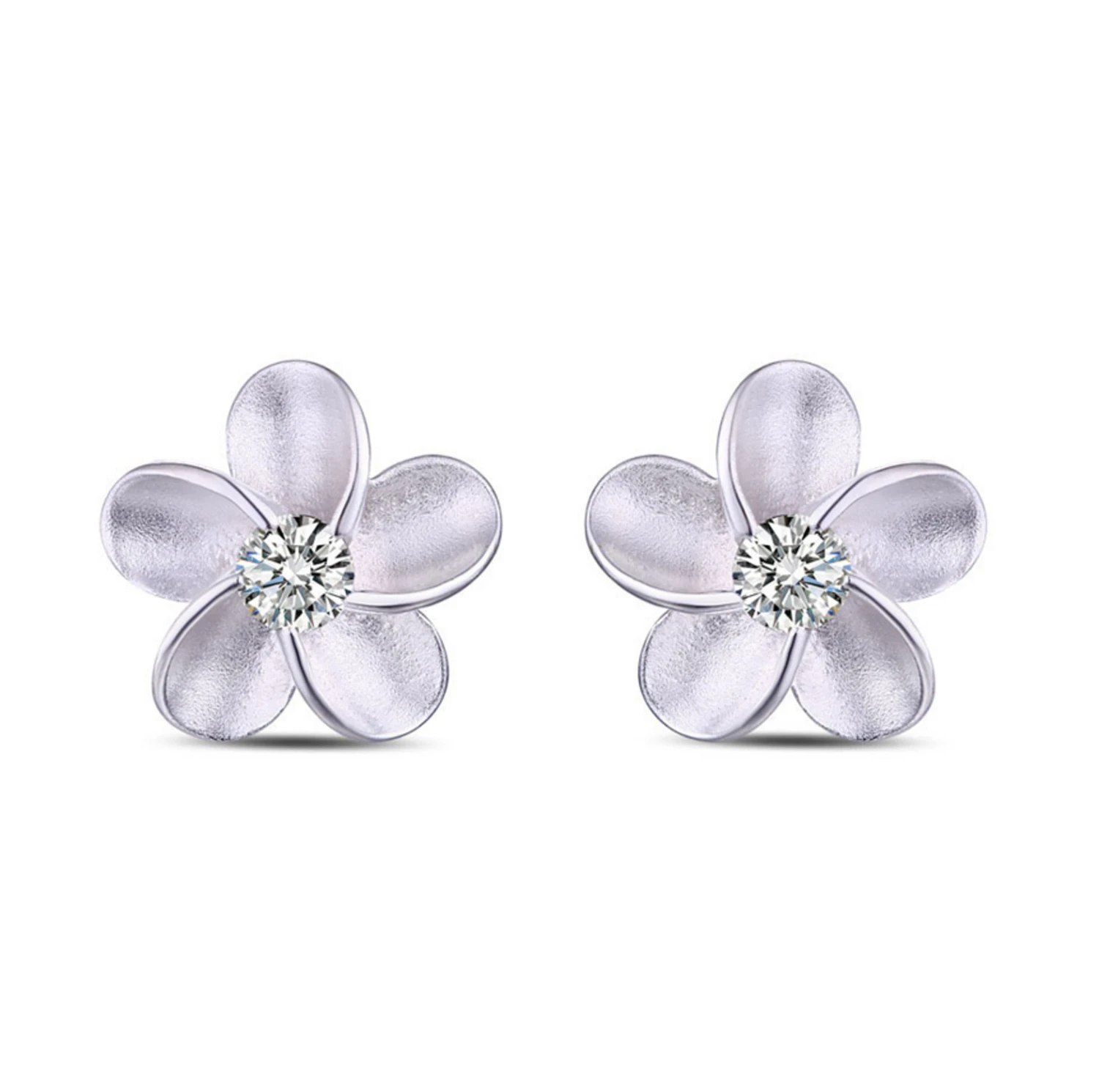 Трендовые серьги гвоздики из стерлингового серебра 925 пробы с цирконием ААА