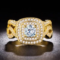 megin d hot sale classic trendy planted gold silver zircon copper couple rings for men women family friend fashion gift jewelry