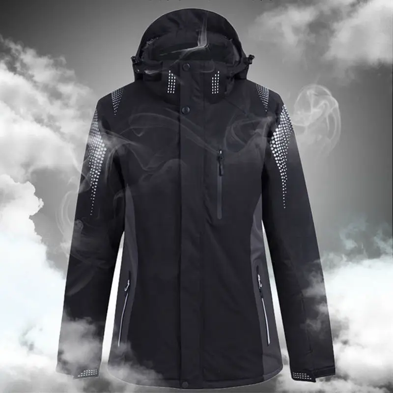 Новая утепленная лыжная куртка для мужчин и женщин Мужская водонепроницаемая