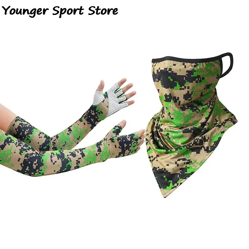 

Велосипедная маска с ледяным рукавом, защита для занятий спортом на открытом воздухе, ободок, шарф для защиты от ветра, солнцезащитные велос...