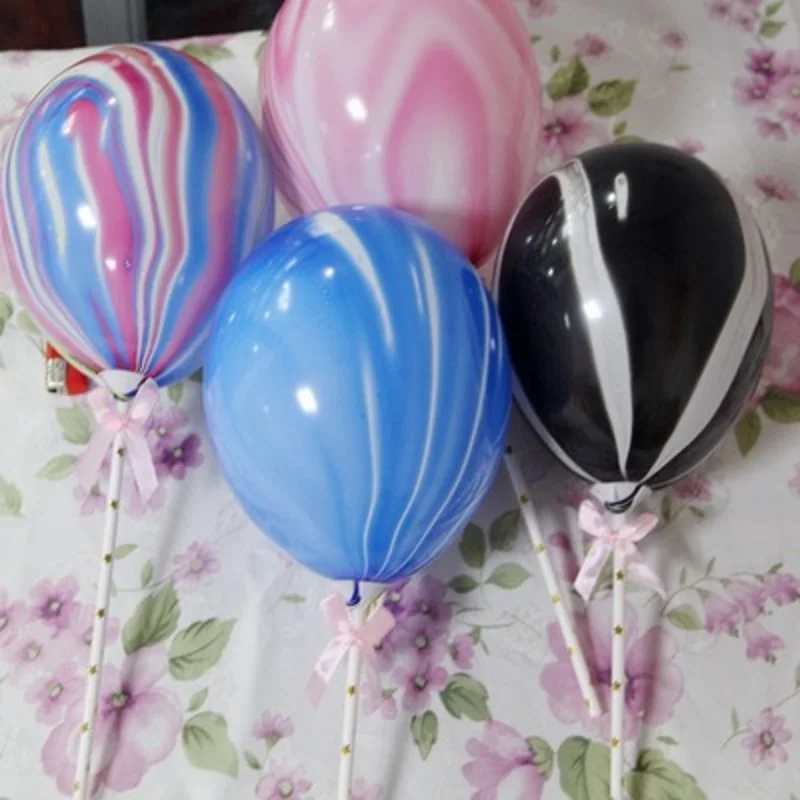 2 комплекта ярко-голубой и розовый воздушный шар из латекса | Дом сад