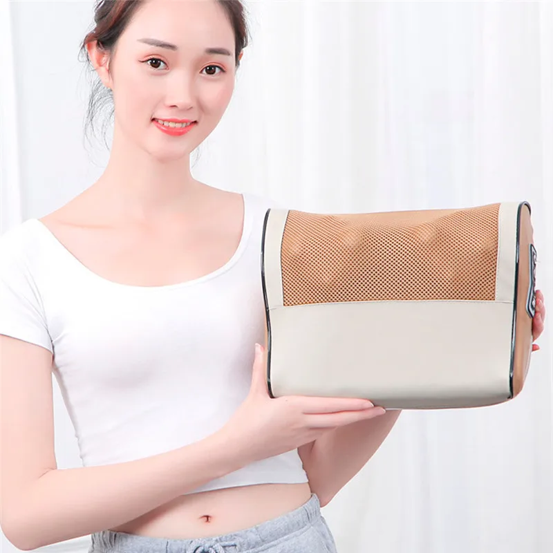 Инфракрасный Нагрев шеи плеча спины тела Электрический массаж подушка шиацу массажер устройство шейки здоровый массажер Релаксация