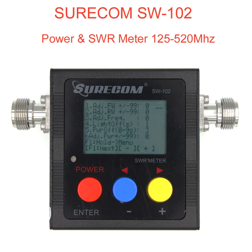 SURECOM SW-102 метр 125-520 МГц цифровой VHF/UHF мощность и КСВ метр SW102 для двухстороннего радио