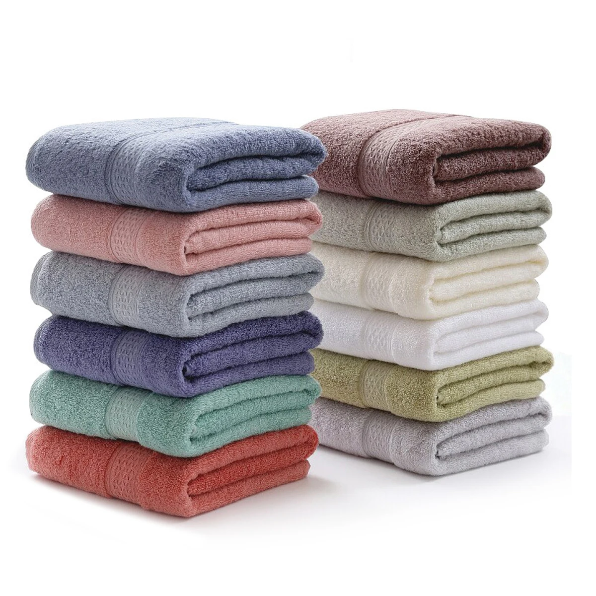 

New Bath Towels Skin-Friendly Cotton Towel Super Absorbent Towel Washing Face and Hands 3 Pieces SetBath Towel Solid 2020