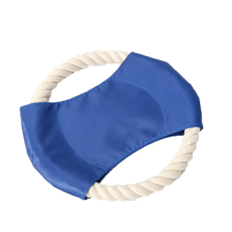 

1PC Pet Supplies Pet Cotton rope canvas Pet toys Throwing training dog Biting dog Bite resistant circular