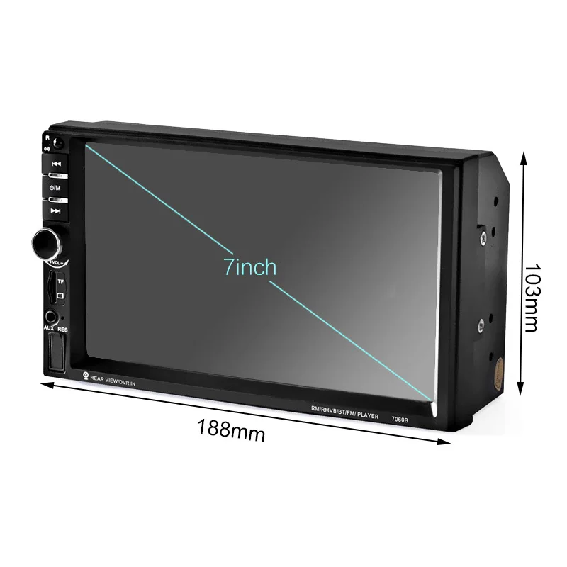 Автомагнитола TOSPRA HD 7 &quot 2 автомобильного мультимедийного плеера рекордер