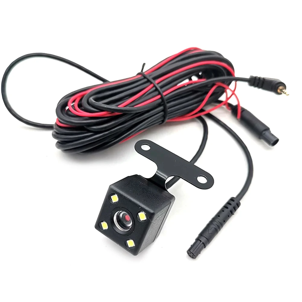 VODOOL New Universal Car Rearview Camera 4LED Night Vision Rear View with 5 Pin Extension Cable for Dashcam | Автомобили и